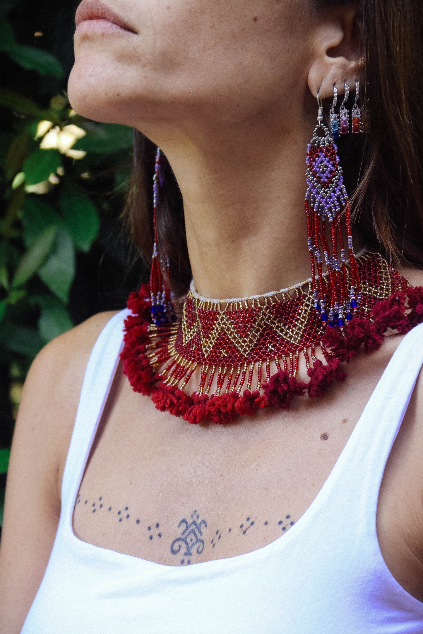 Collana di perline fatta a mano #010
