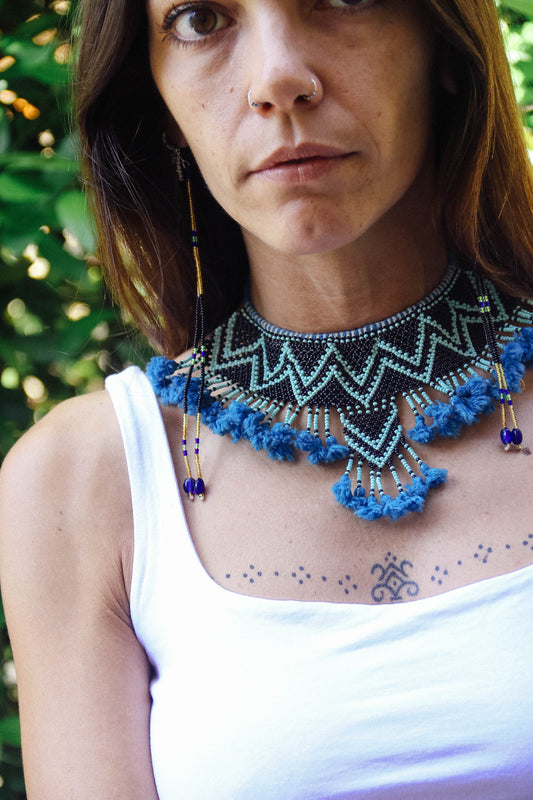 Collana di perline fatta a mano #013