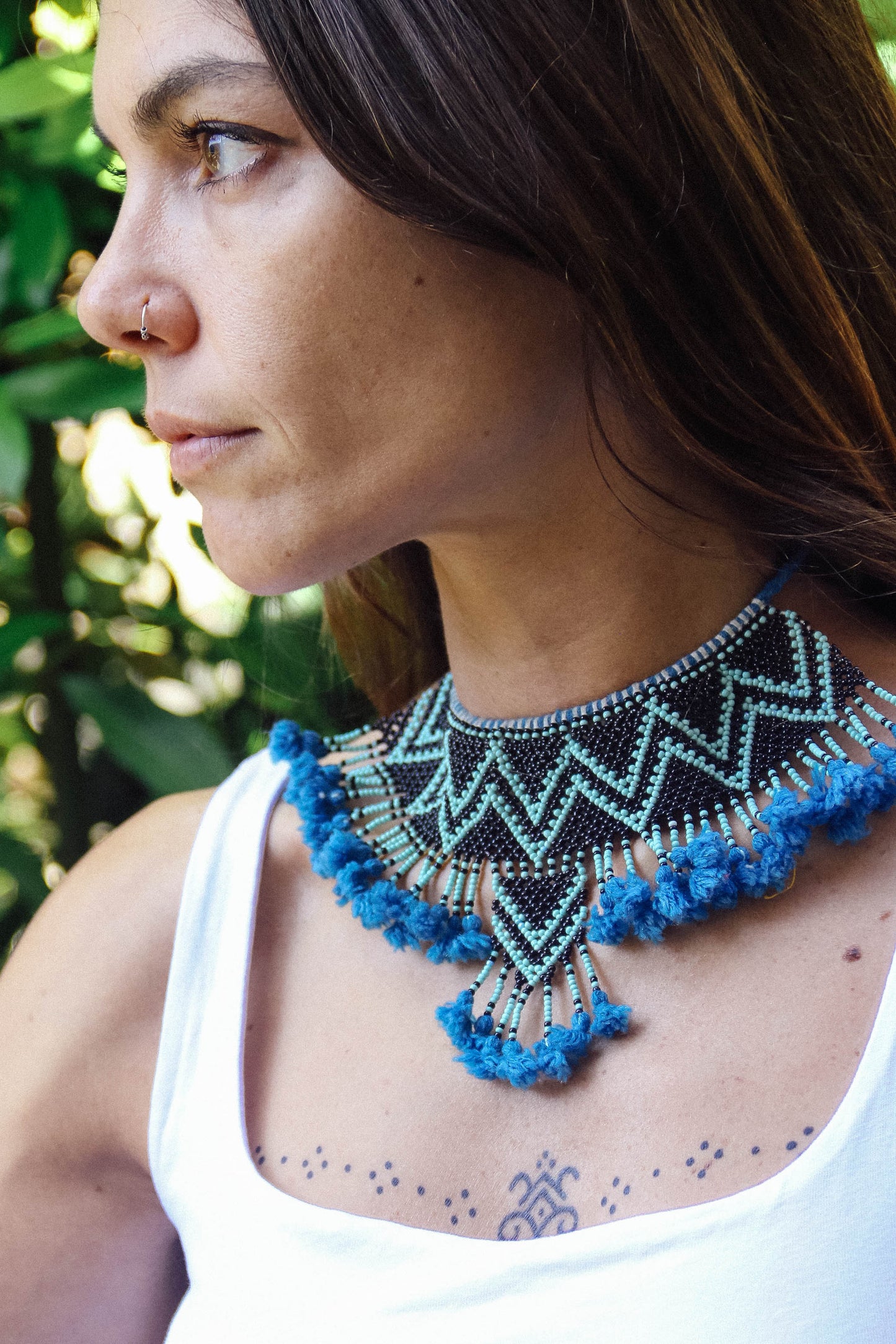 Collana di perline fatta a mano #013