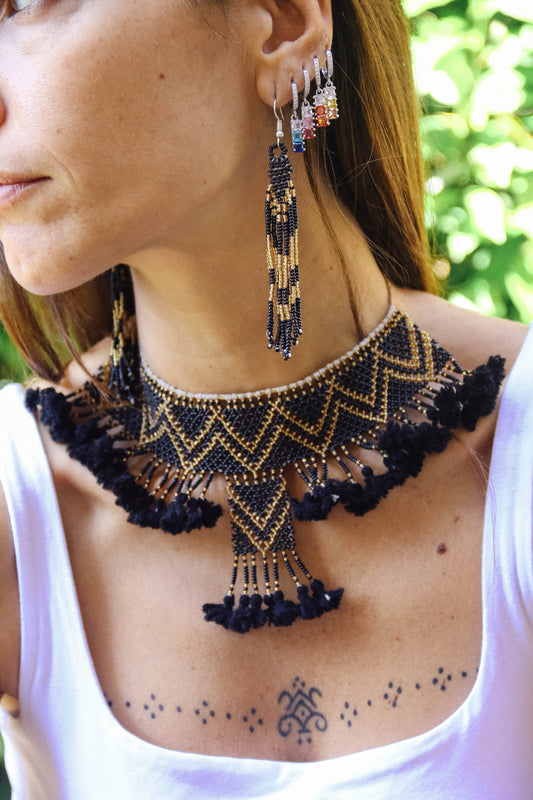 Collana di perline fatta a mano #014