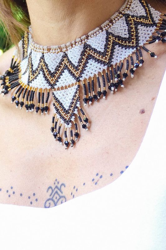 Collana di perline fatta a mano #015