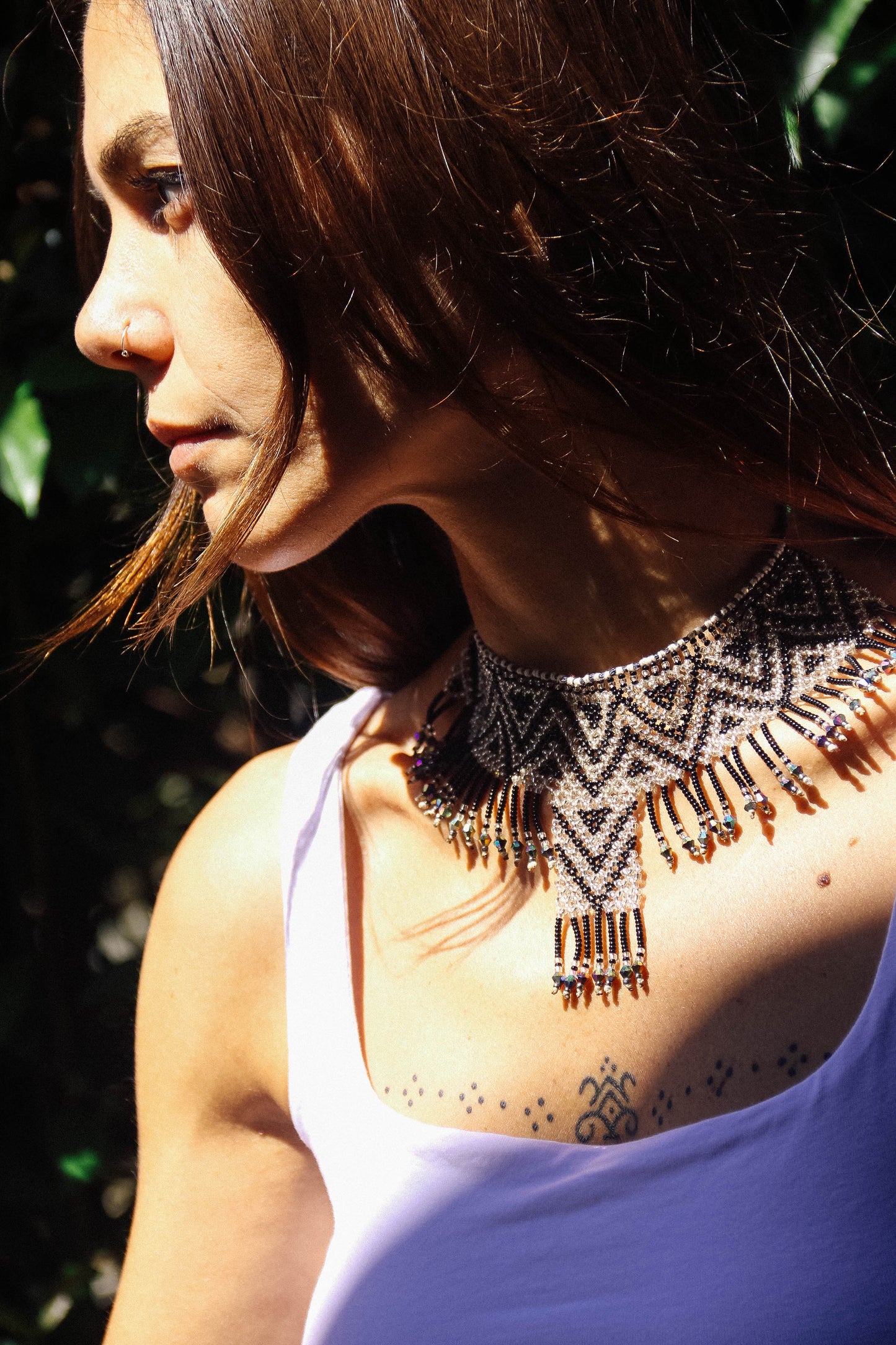 Collana di perline fatta a mano #020