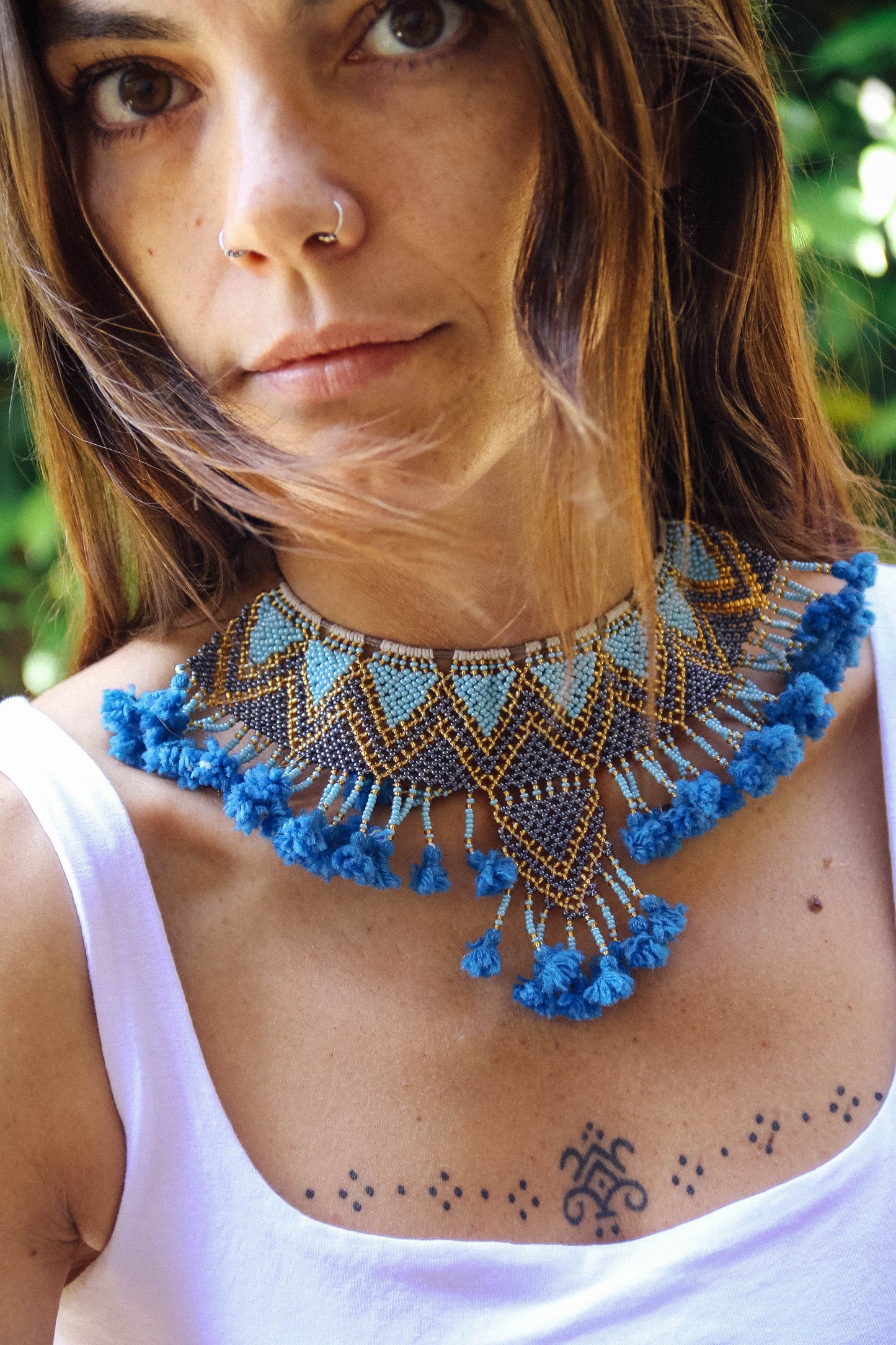 Collana di perline fatta a mano #021