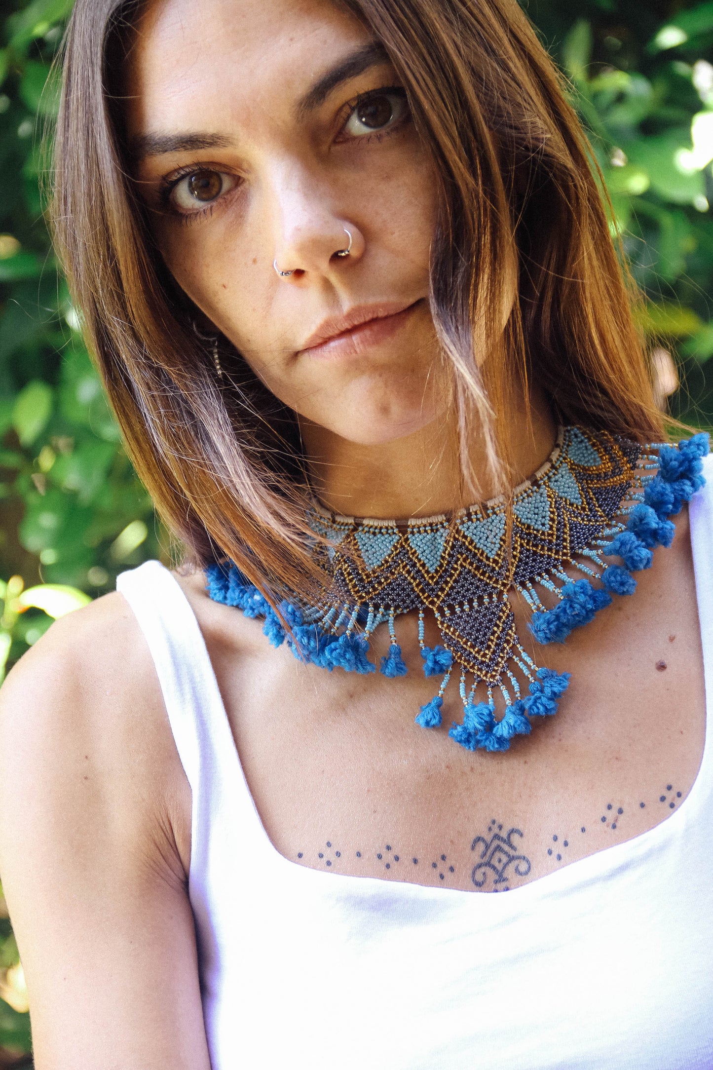 Collana di perline fatta a mano #021