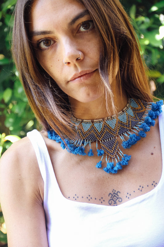 Collana di perline fatta a mano #021