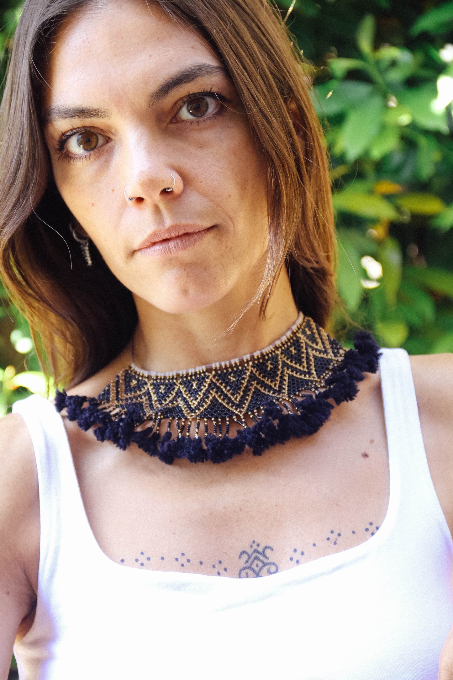 Collana di perline fatta a mano #023