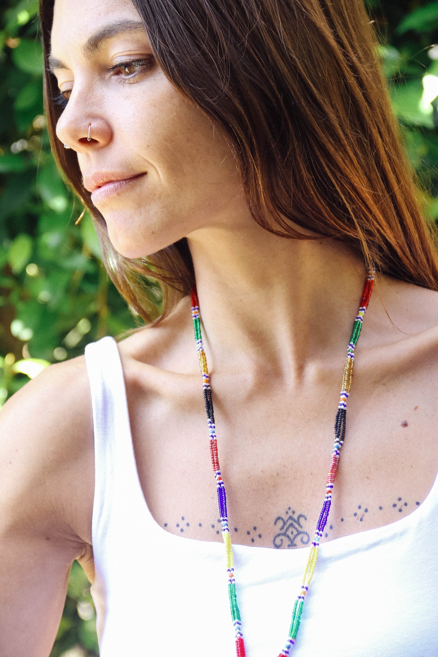 Collana di perline fatta a mano #035