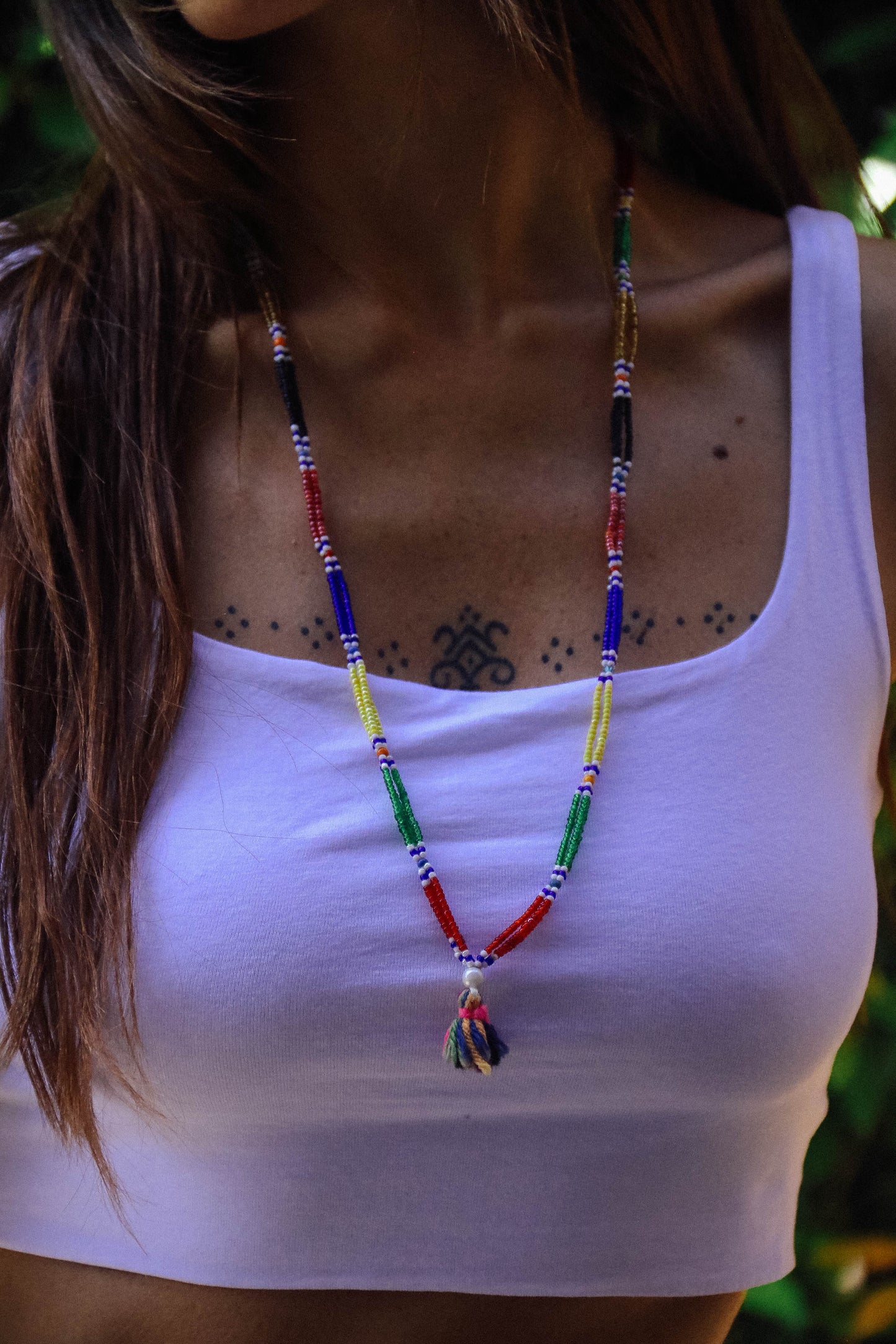 Collana di perline fatta a mano #035