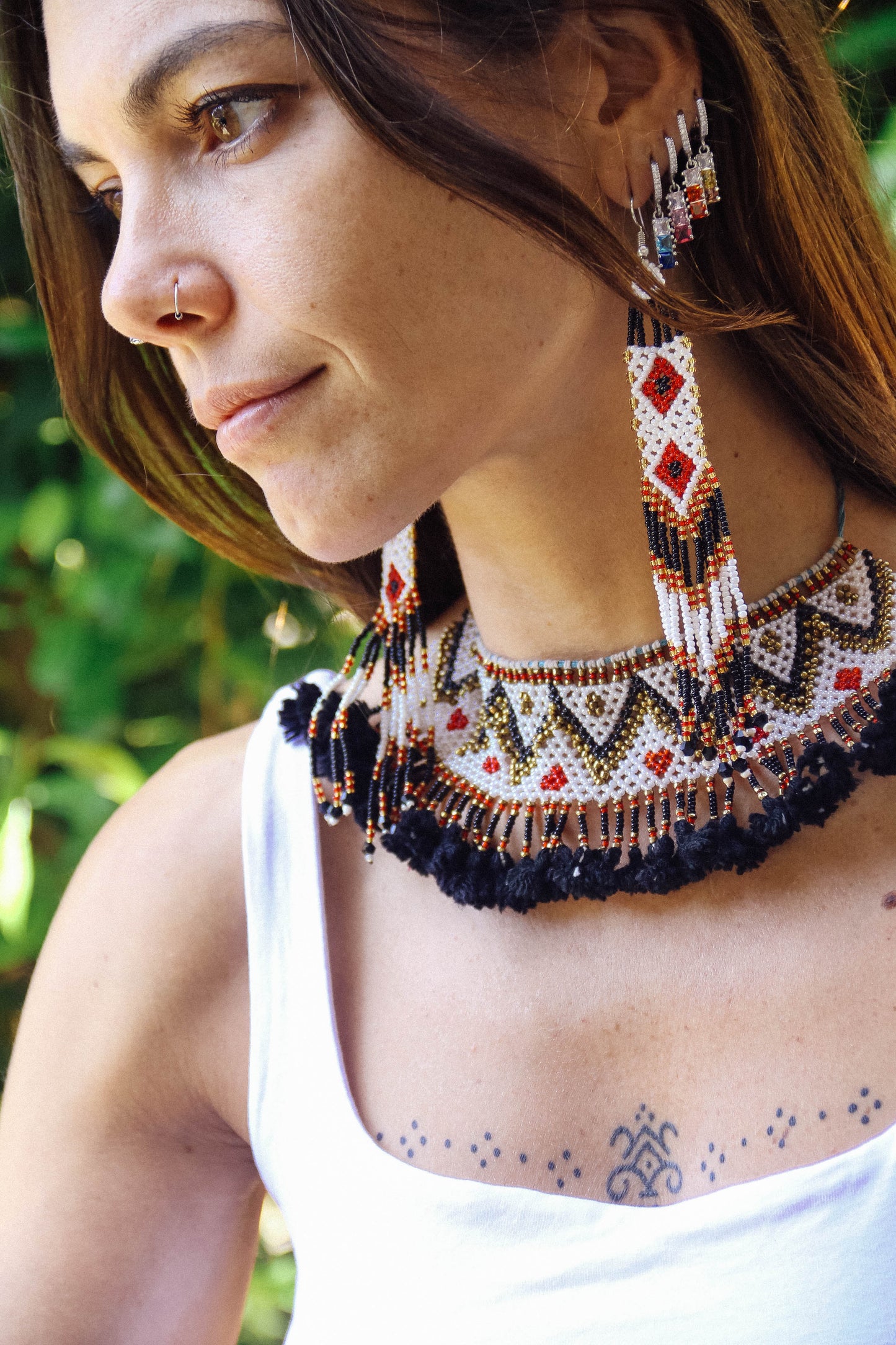 Collana di perline fatta a mano #026