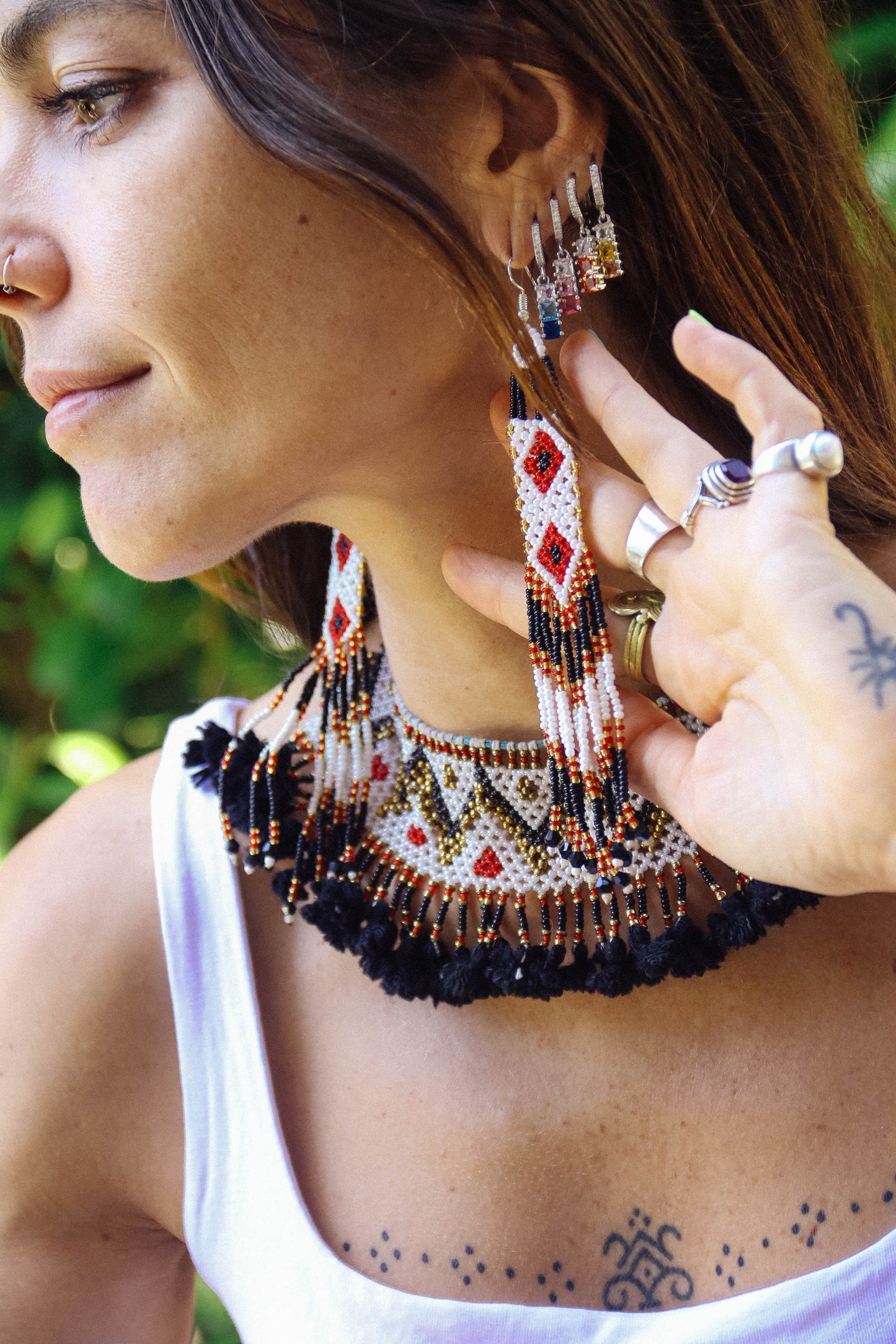Collana di perline fatta a mano #026