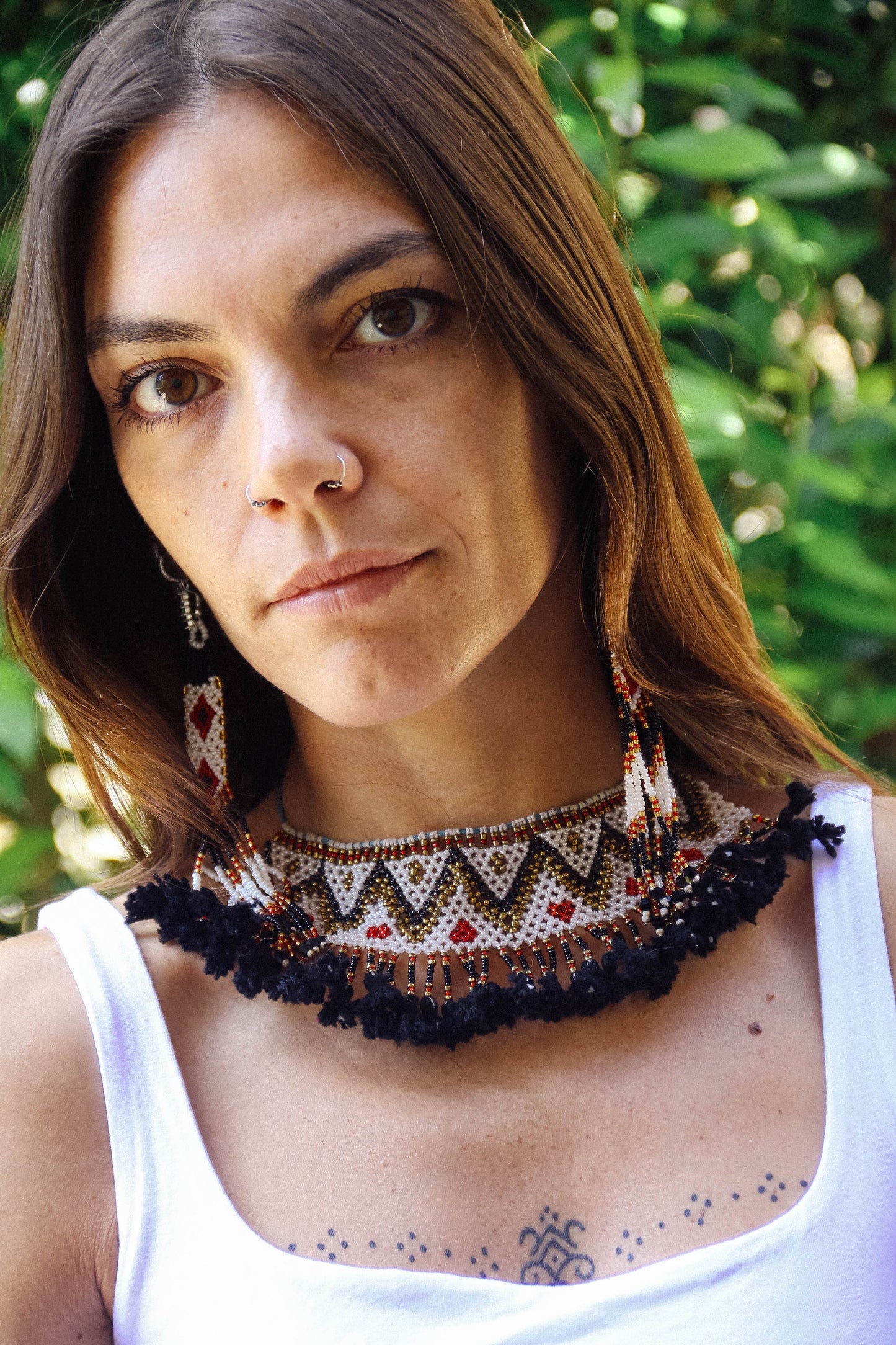Collana di perline fatta a mano #026