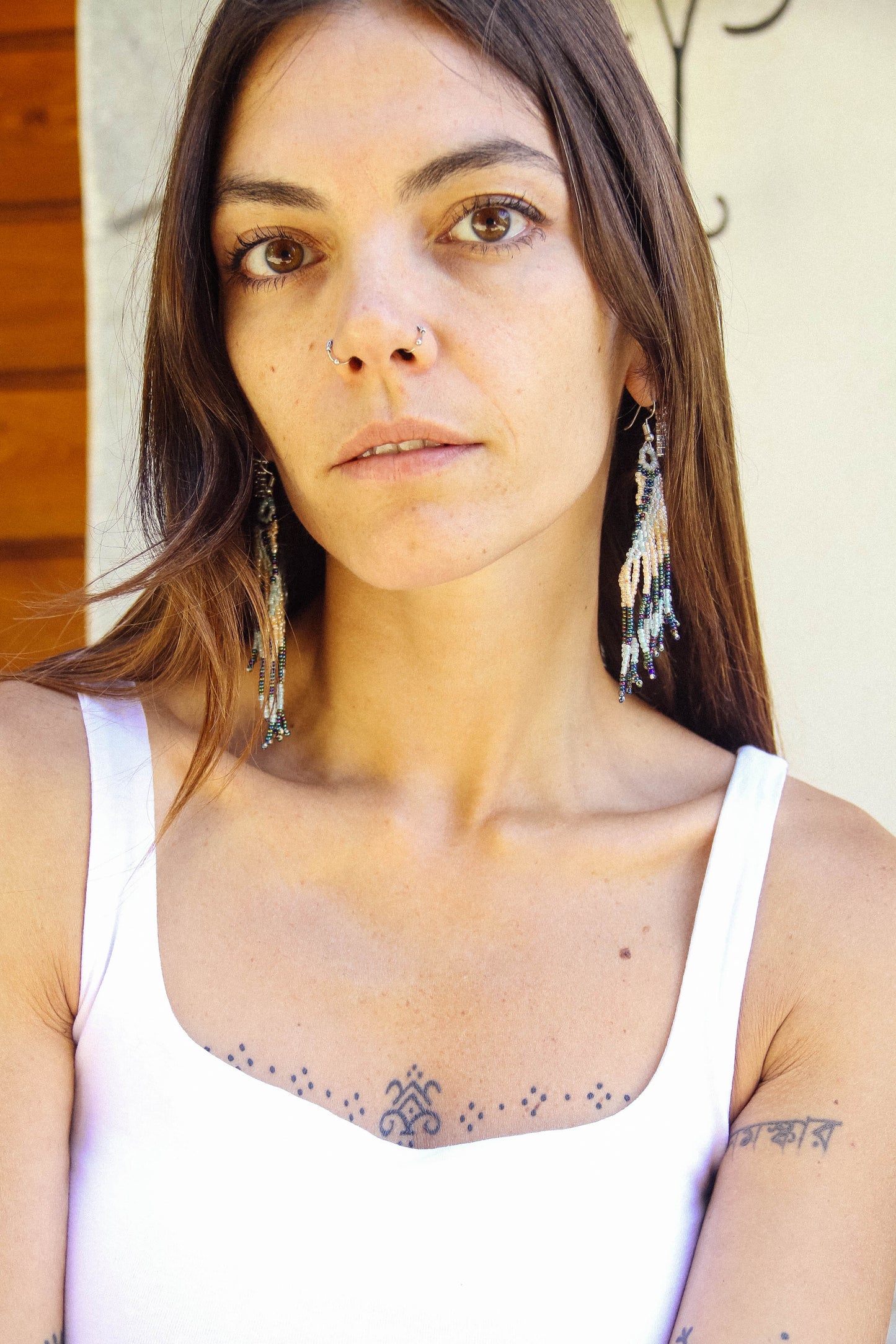Orecchini di perline fatti a mano #037