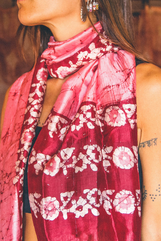 Foulard Batik 100% seta #001