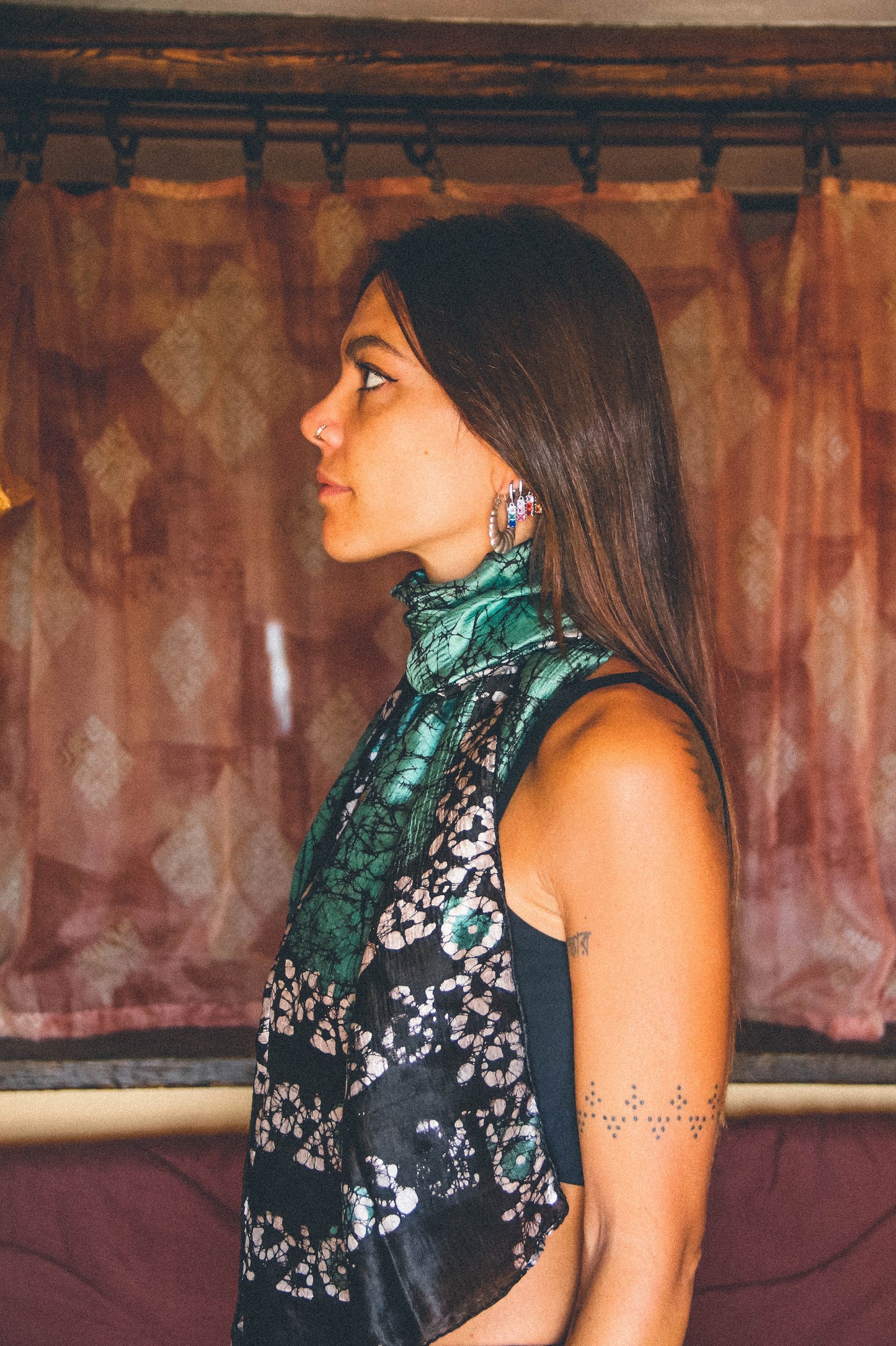 Foulard Batik 100% seta #002