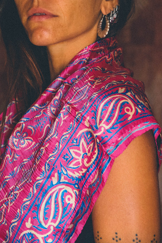 Foulard Batik 100% seta #004