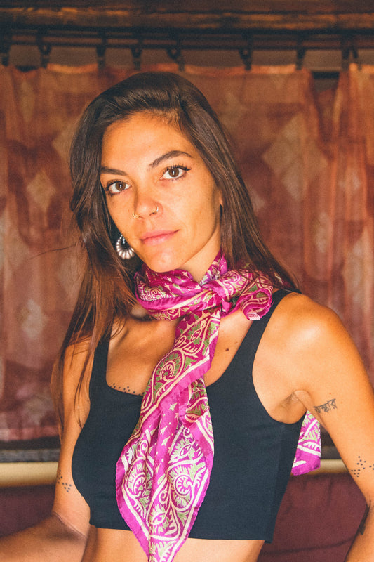 Foulard Batik 100% seta #006