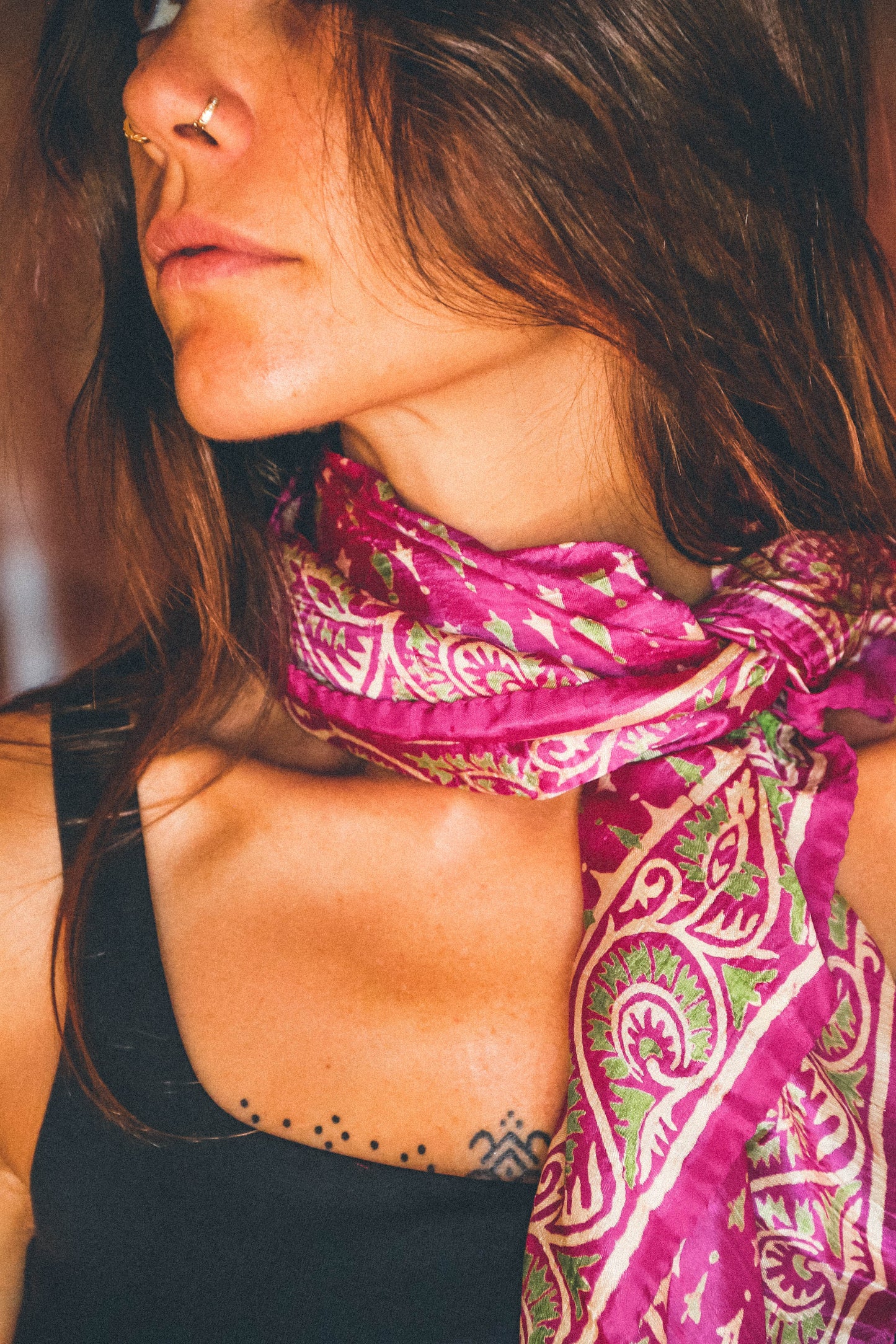 Foulard Batik 100% seta #006