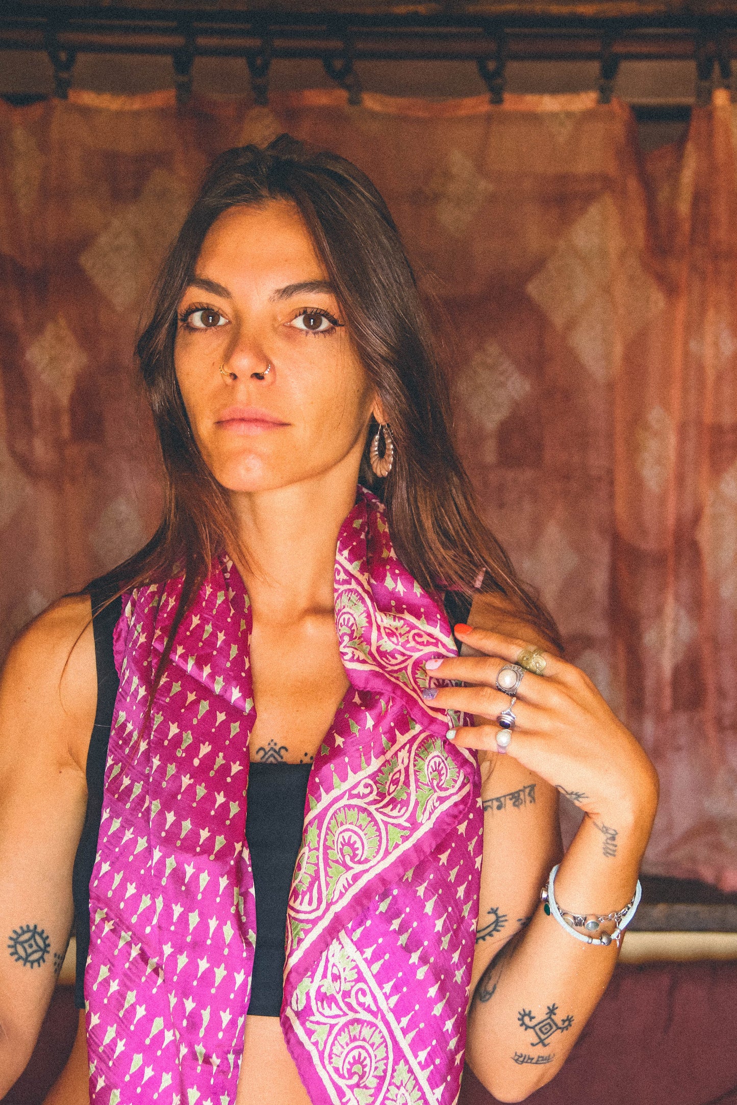 Foulard Batik 100% seta #006