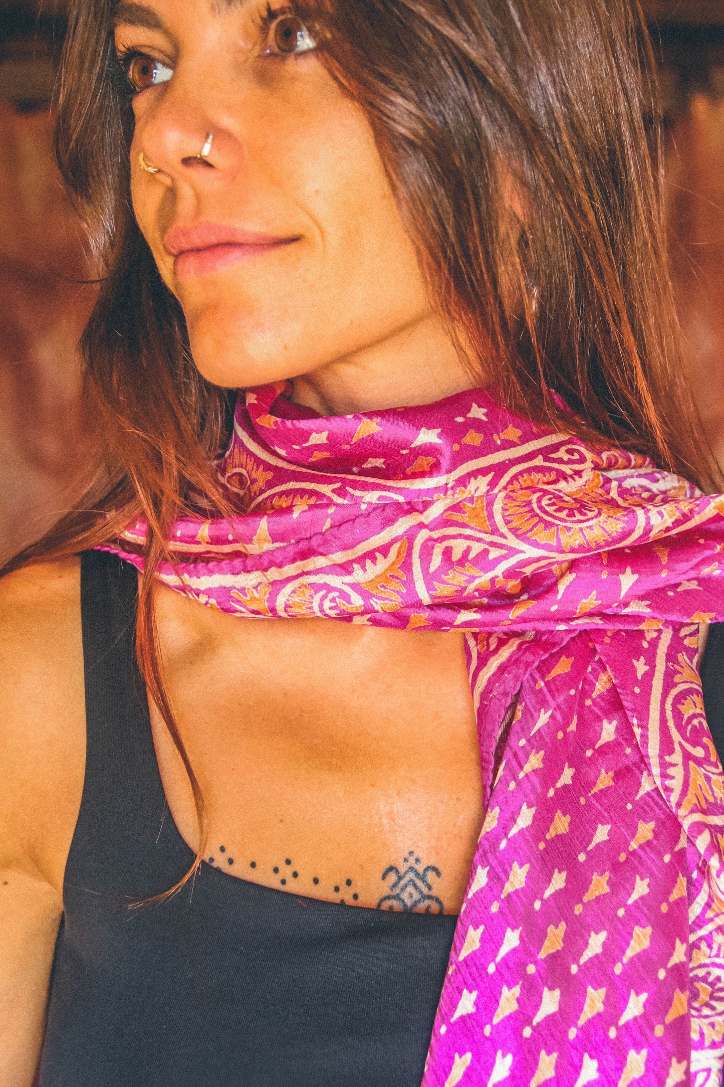 Foulard Batik 100% seta #007
