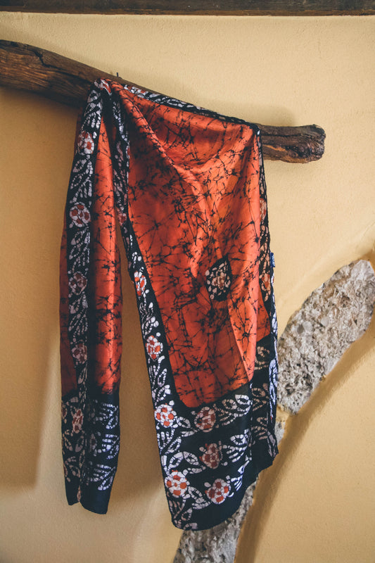 Foulard Batik 100% seta #003