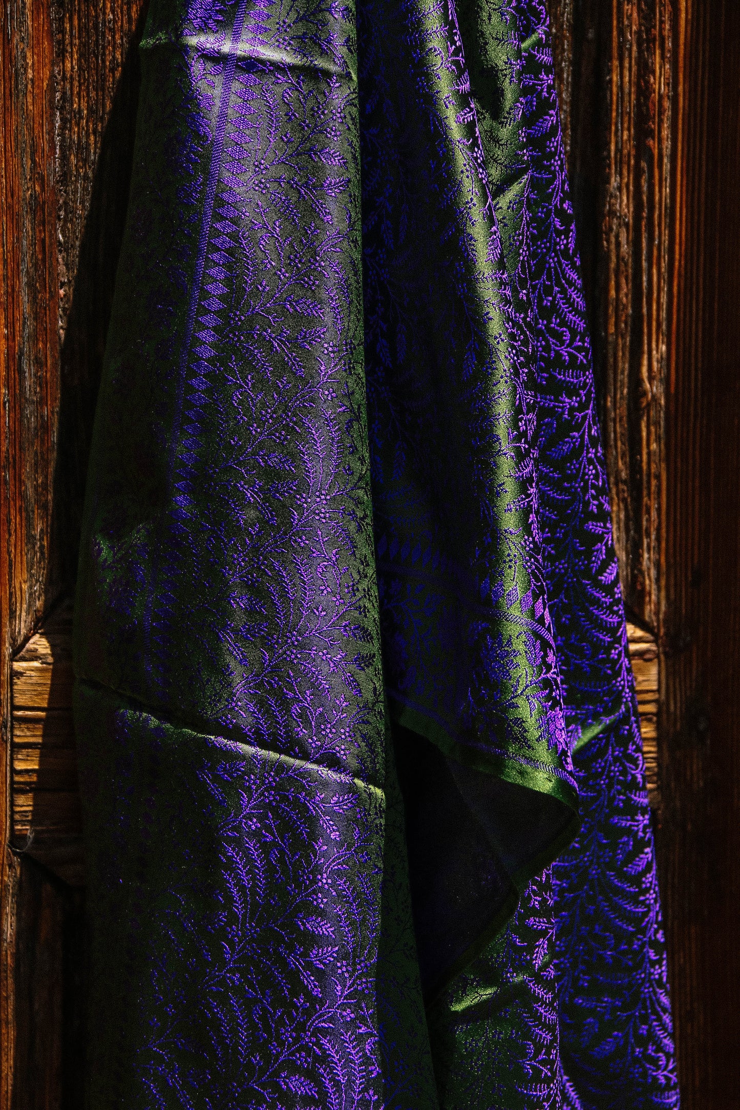 Foulard Swami #023 verde e bluette