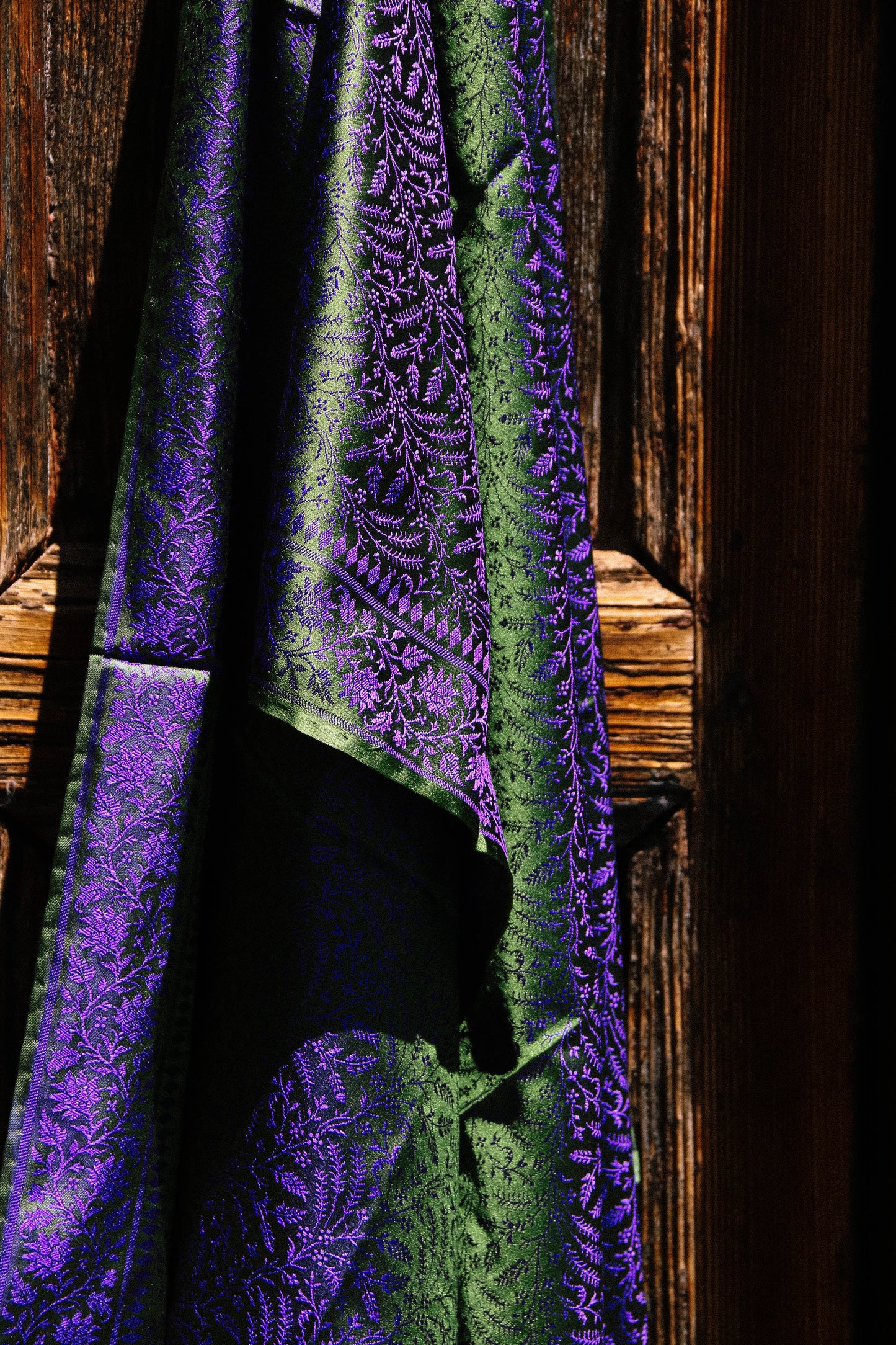 Foulard Swami #023 verde e bluette