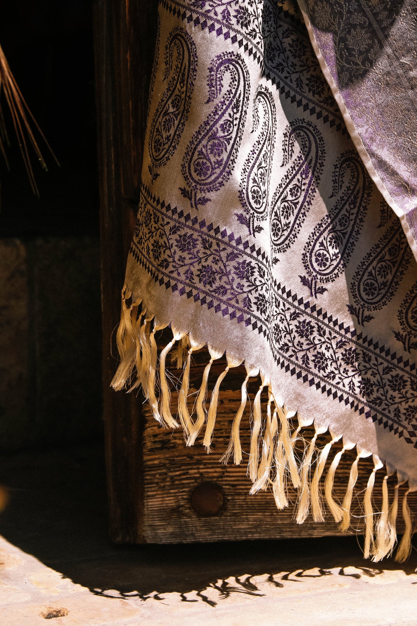 Foulard Swami #019 crema e blu