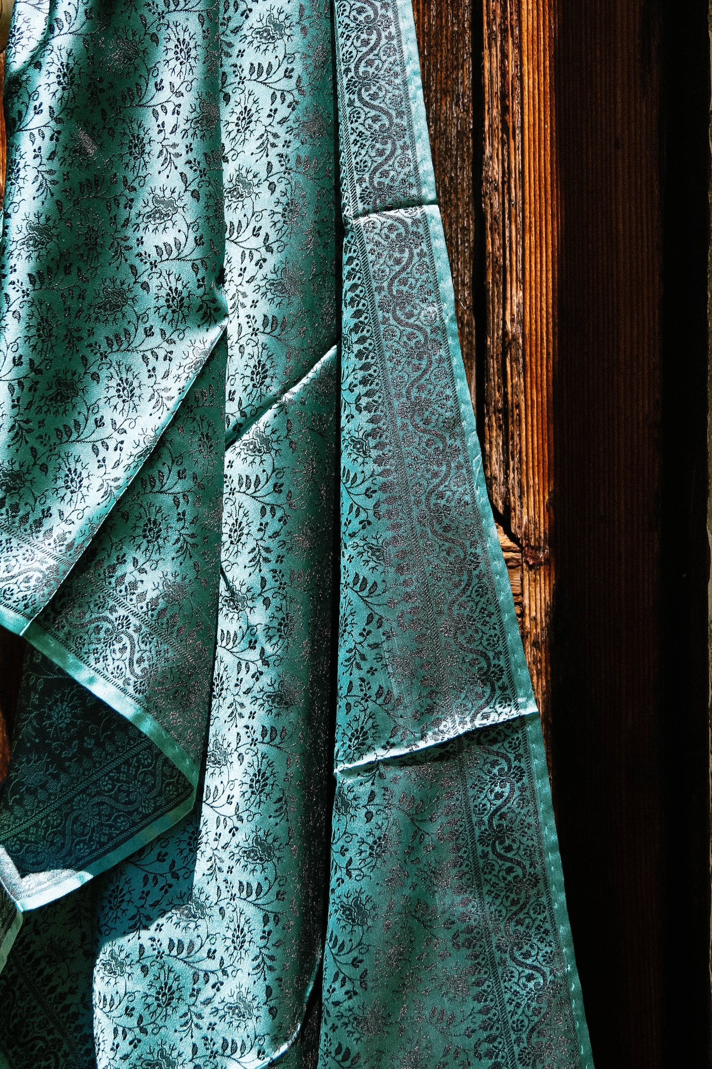 Foulard Swami #018 turchese e nero