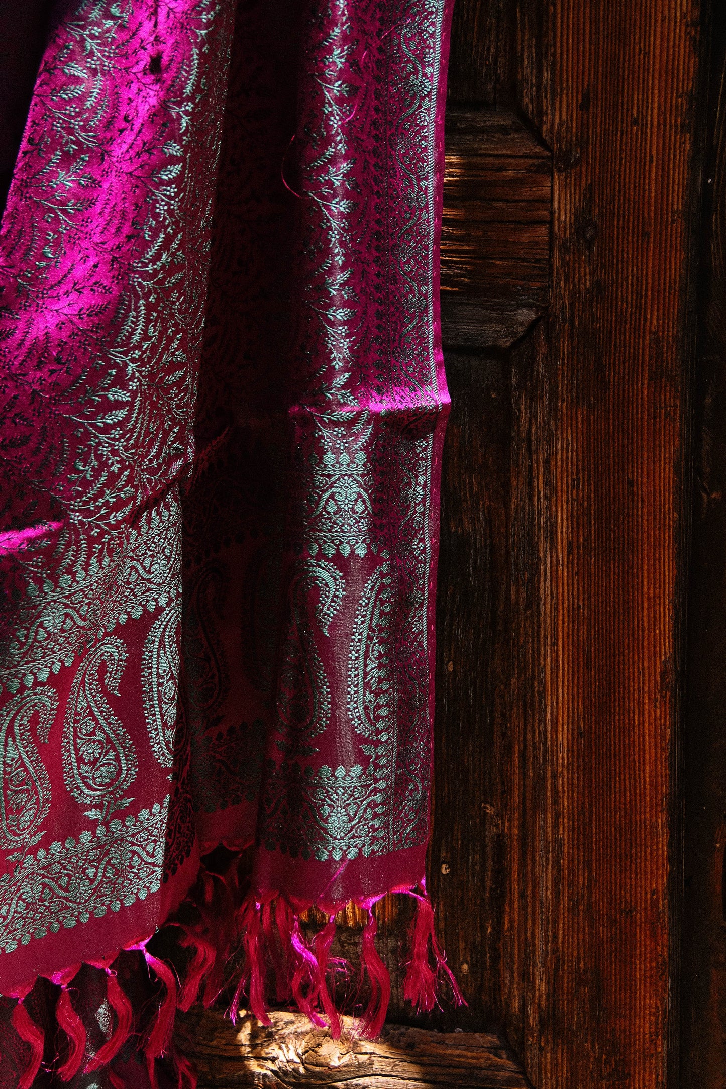 Foulard Swami #017 burgundy e verdone