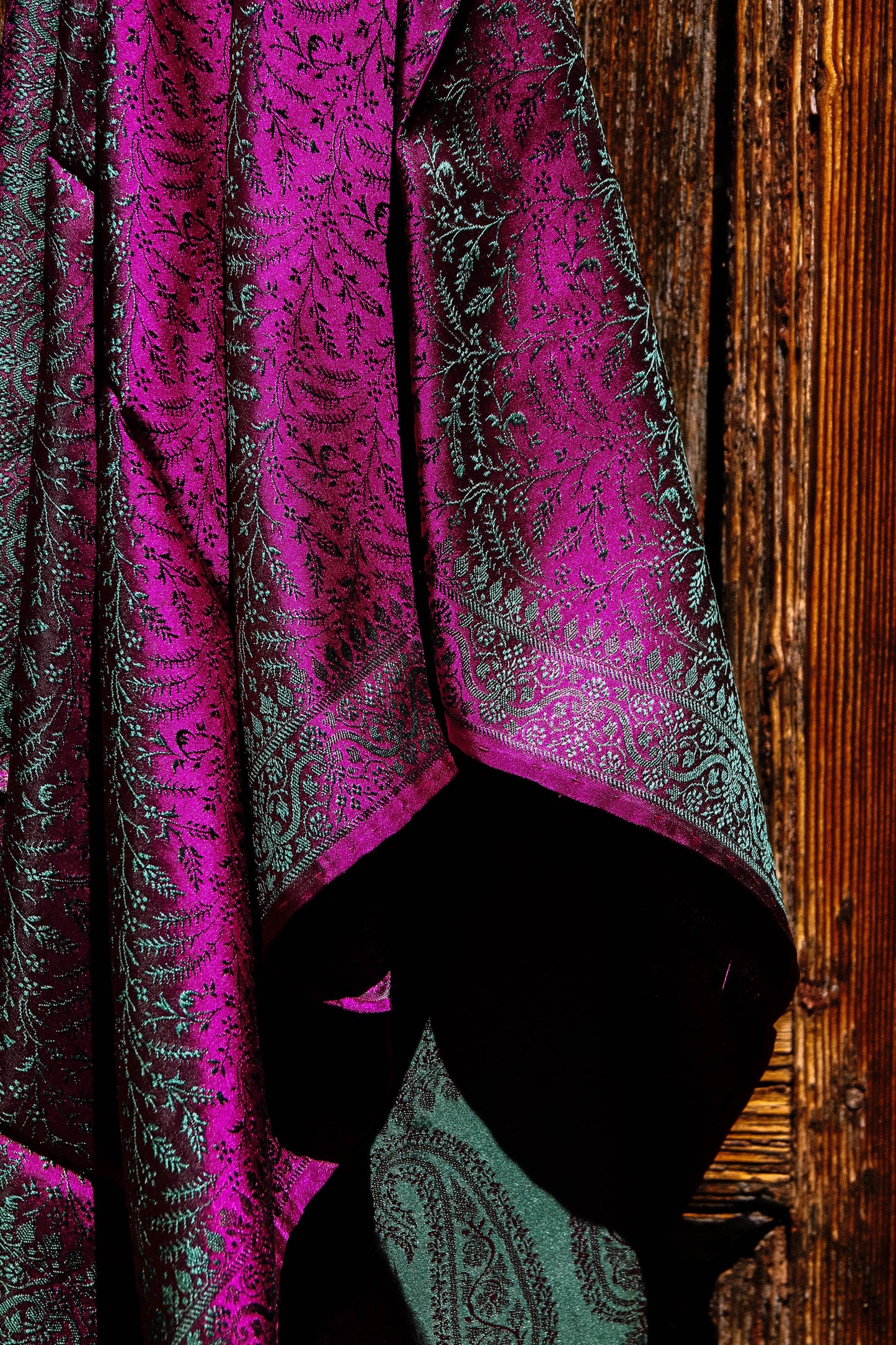 Foulard Swami #017 burgundy e verdone