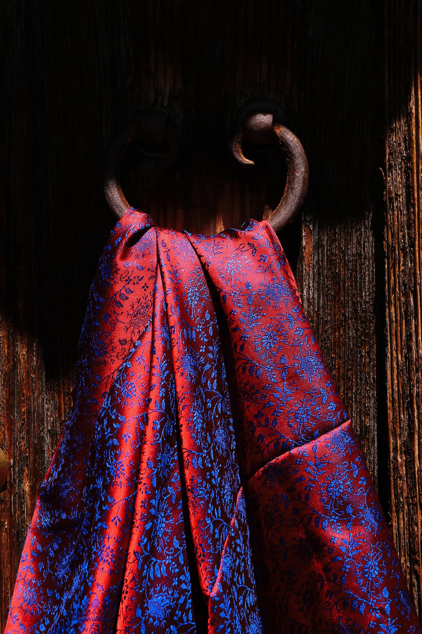 Foulard Swami #029 rosso e blu
