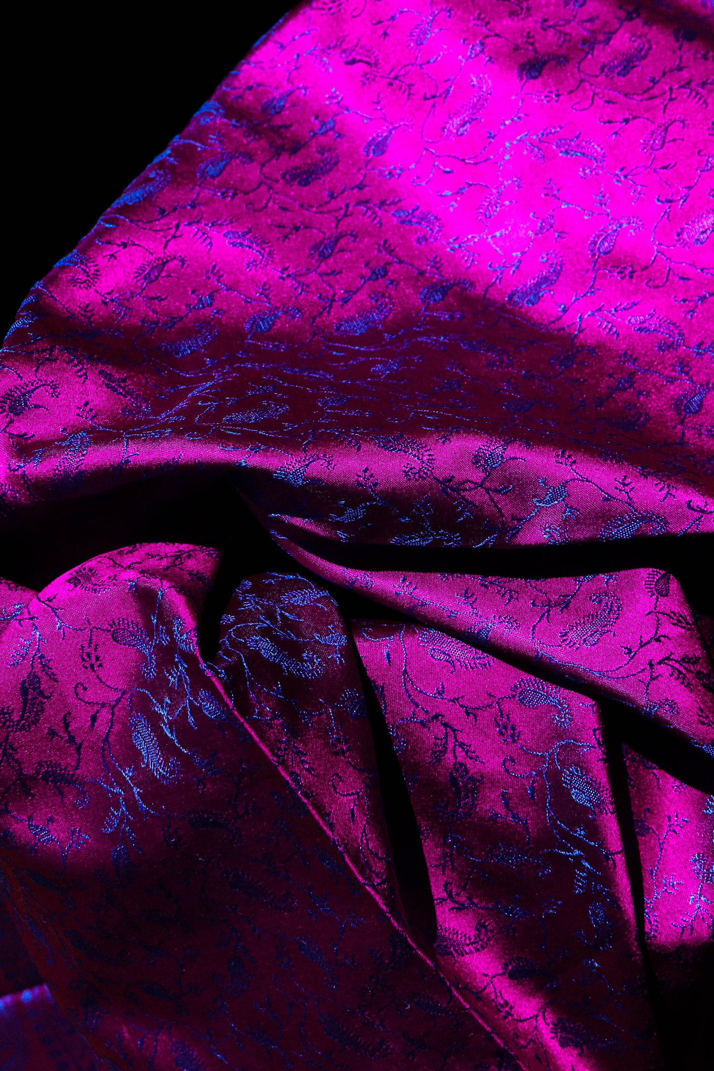 Foulard Swami #034 fuxia e blu
