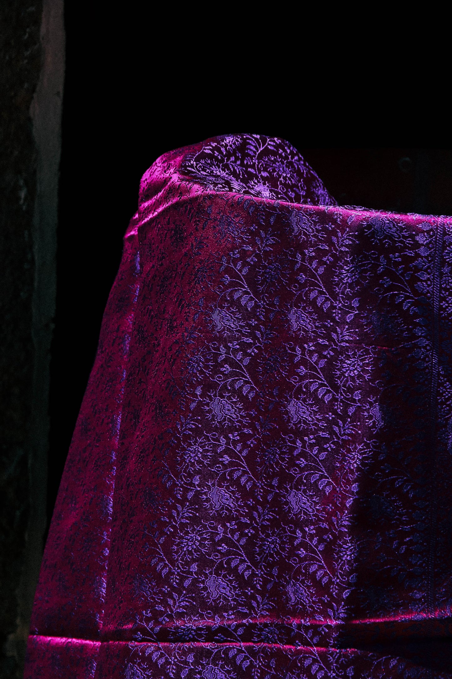 Foulard Swami #035 burgundy e viola