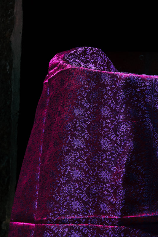 Foulard Swami #035 burgundy e viola