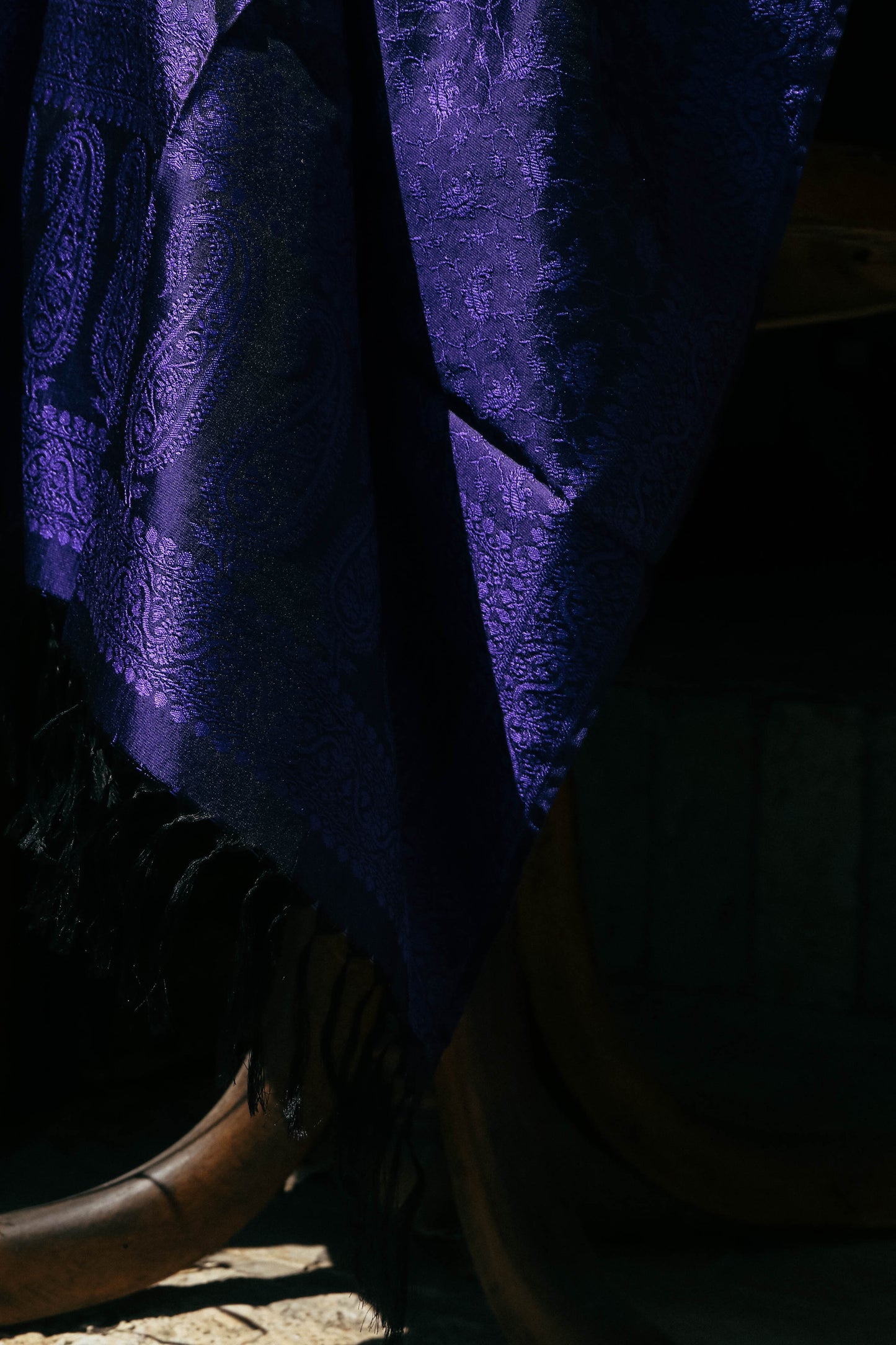 Foulard Hari #045 viola e blu