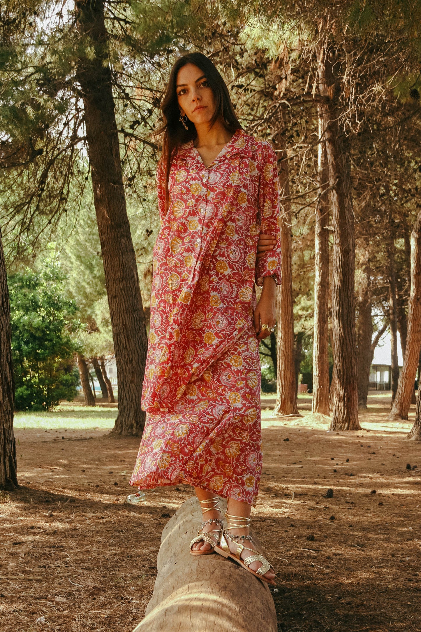 Camicione Shani Lampone