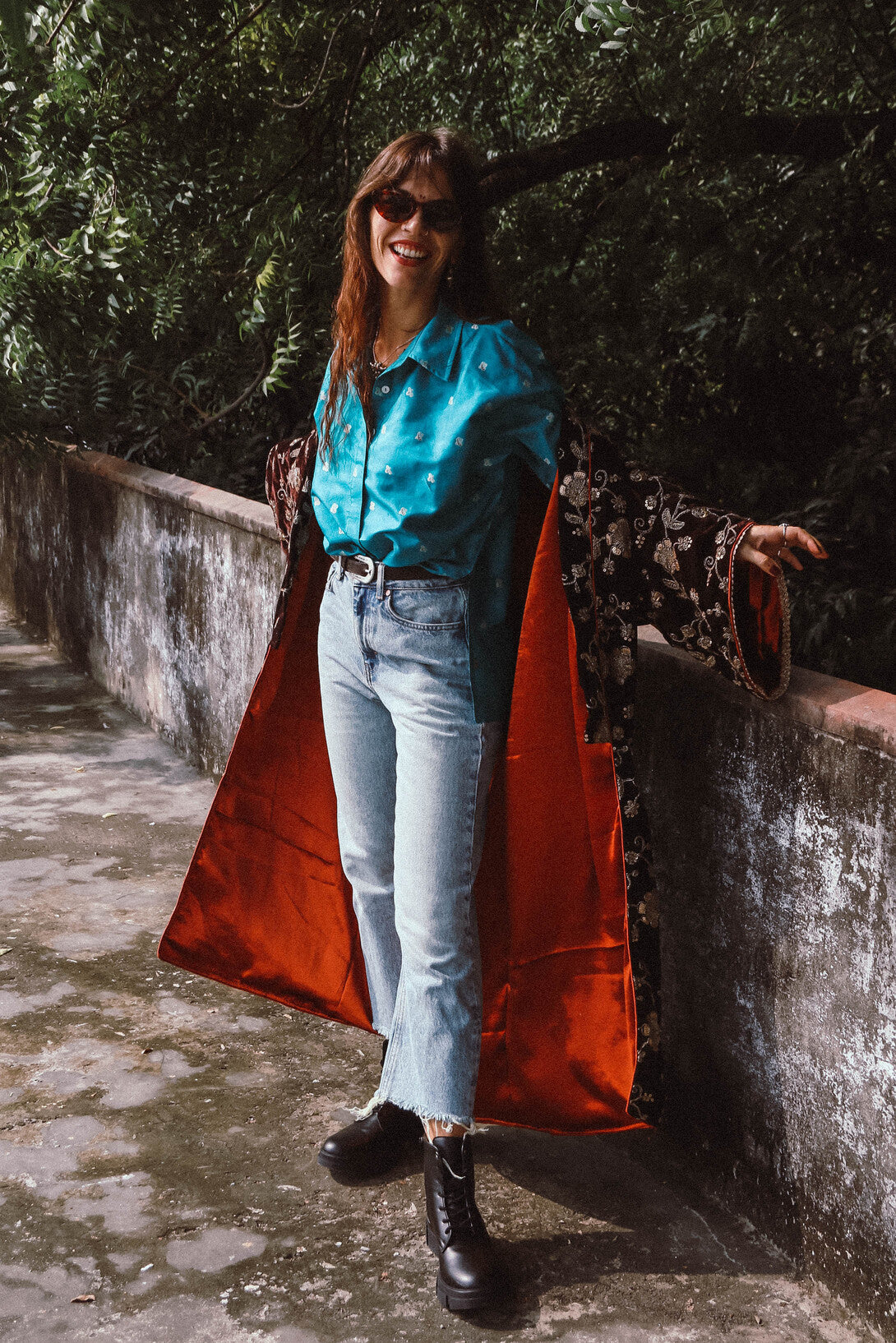 Zari shirt Turchese