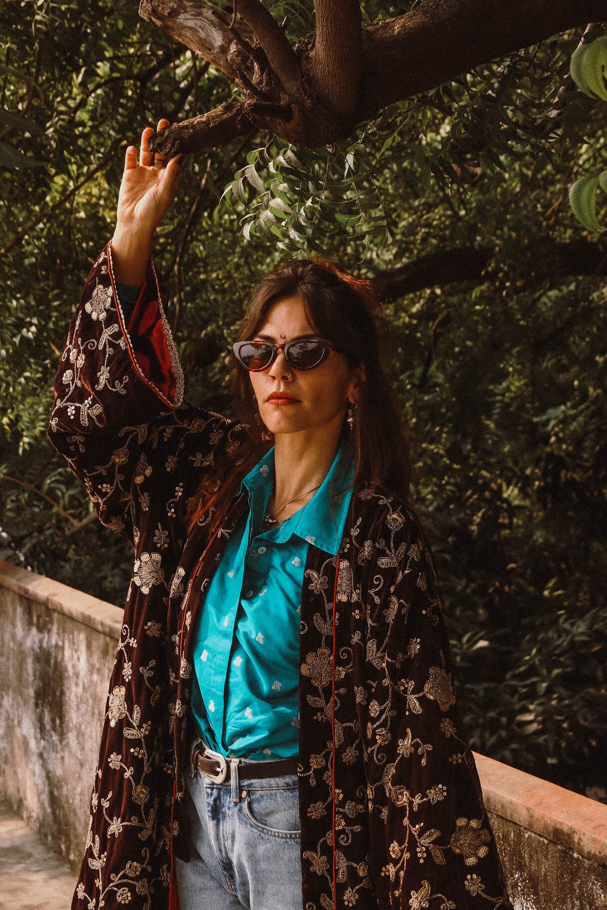 Zari shirt Turchese