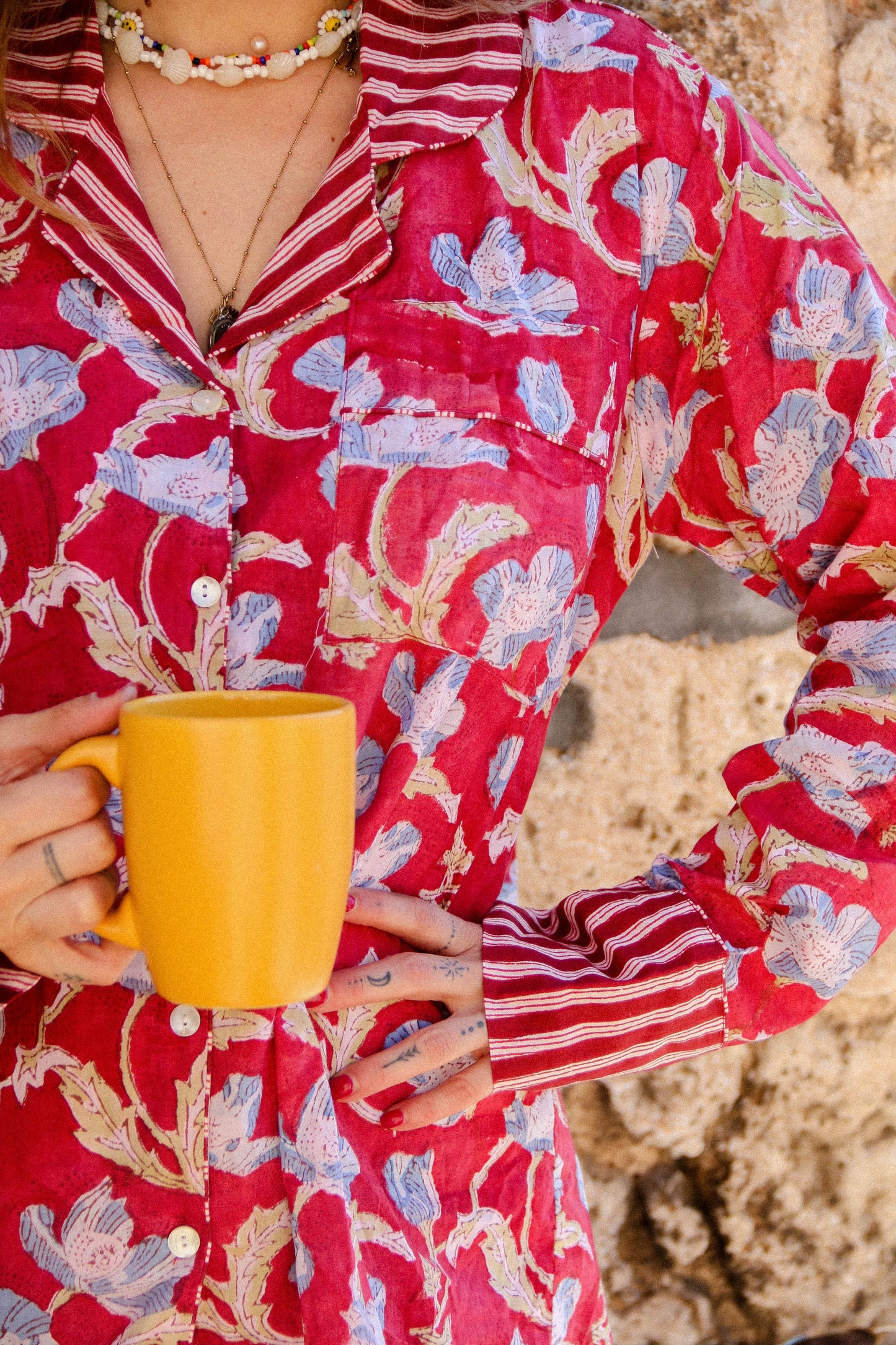 Pigiama Rosso e Azzurro