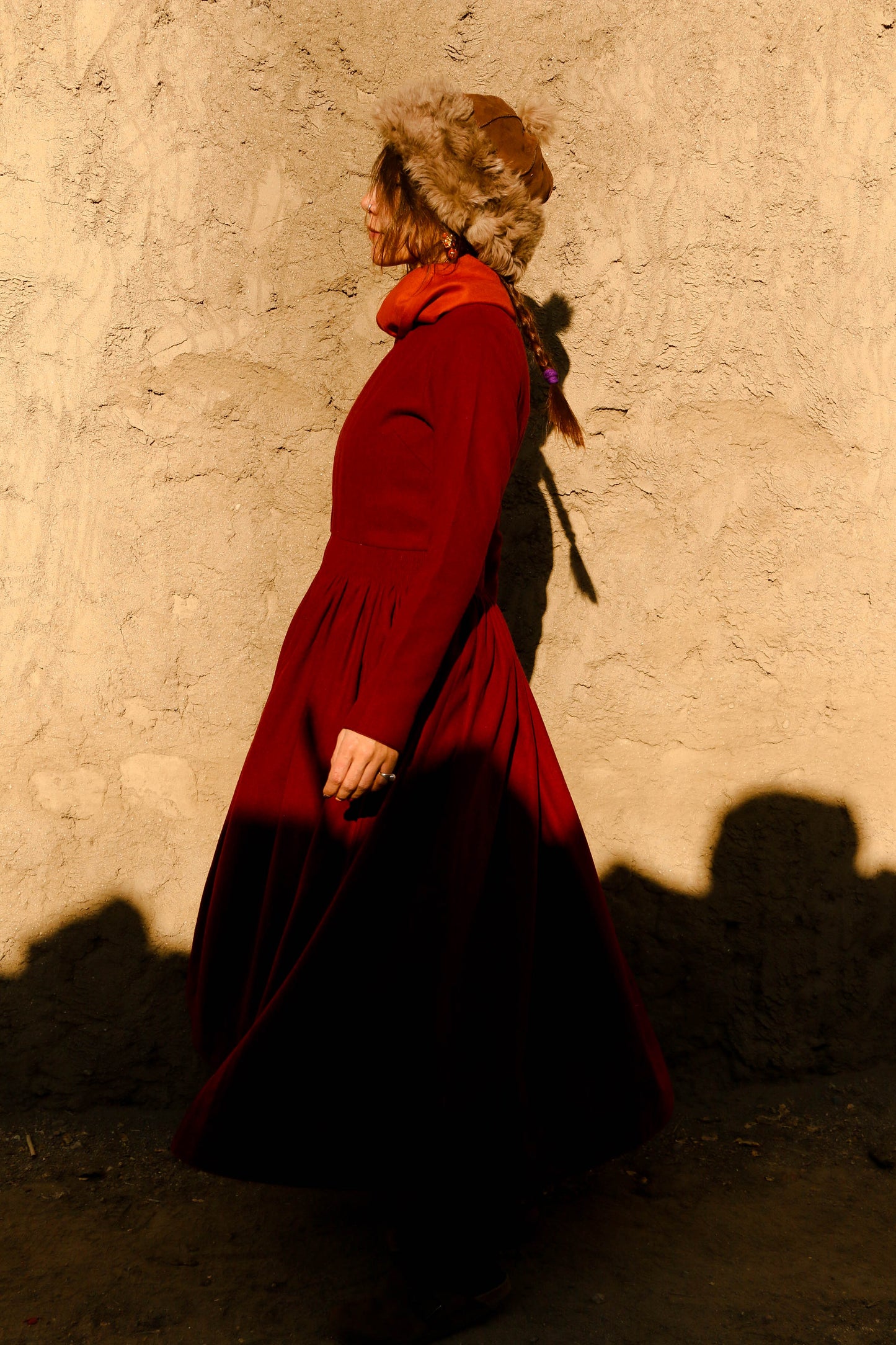 Soprabito Noor bordeaux - pezzo unico