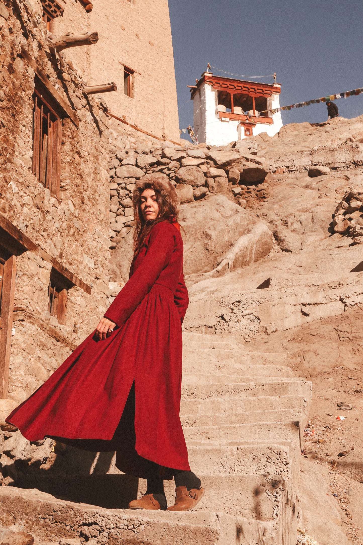 Soprabito Noor bordeaux - pezzo unico