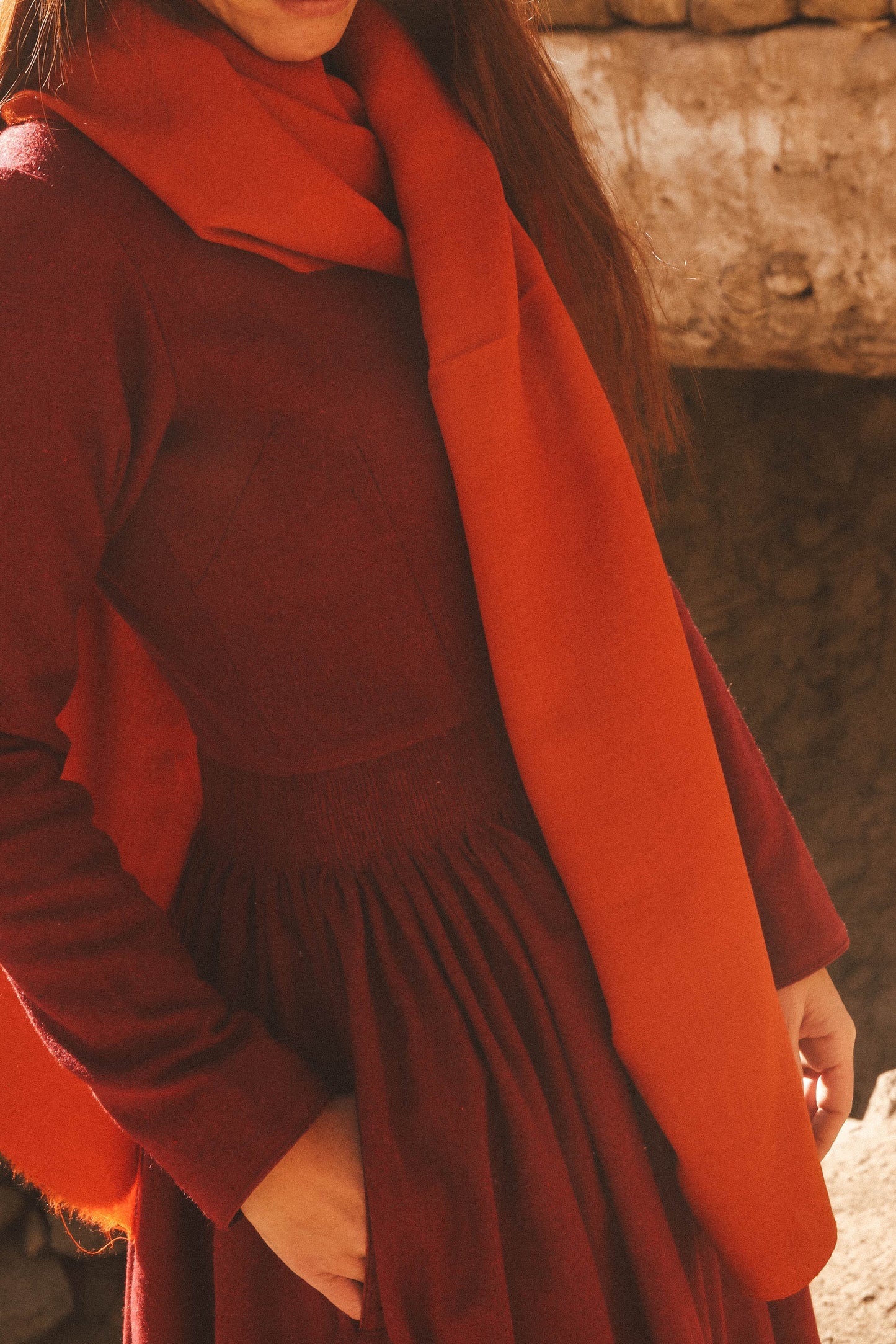 Soprabito Noor bordeaux - pezzo unico