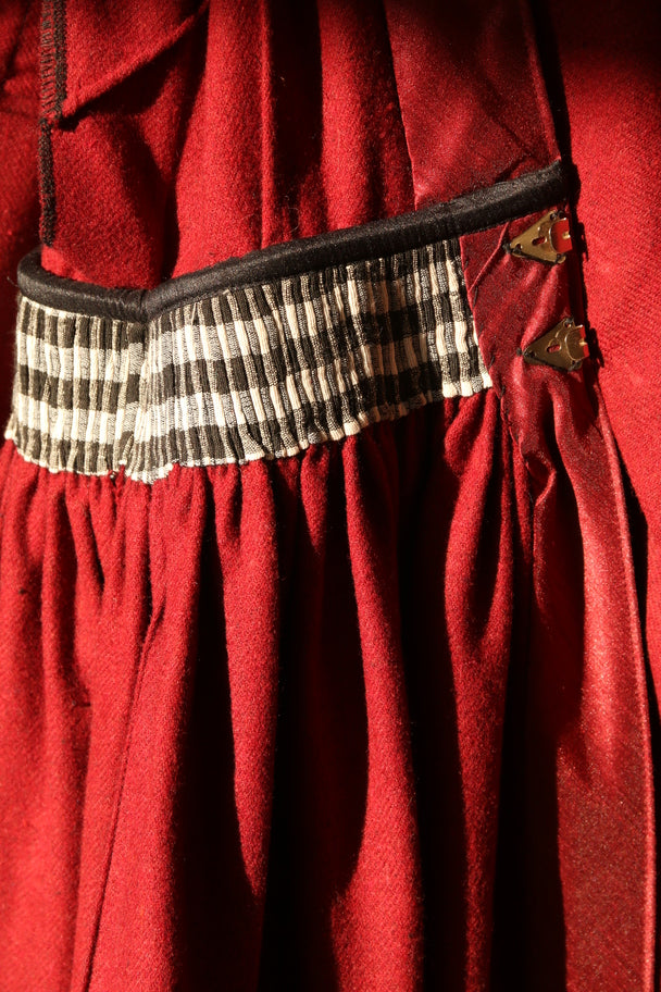 Soprabito Noor bordeaux - pezzo unico