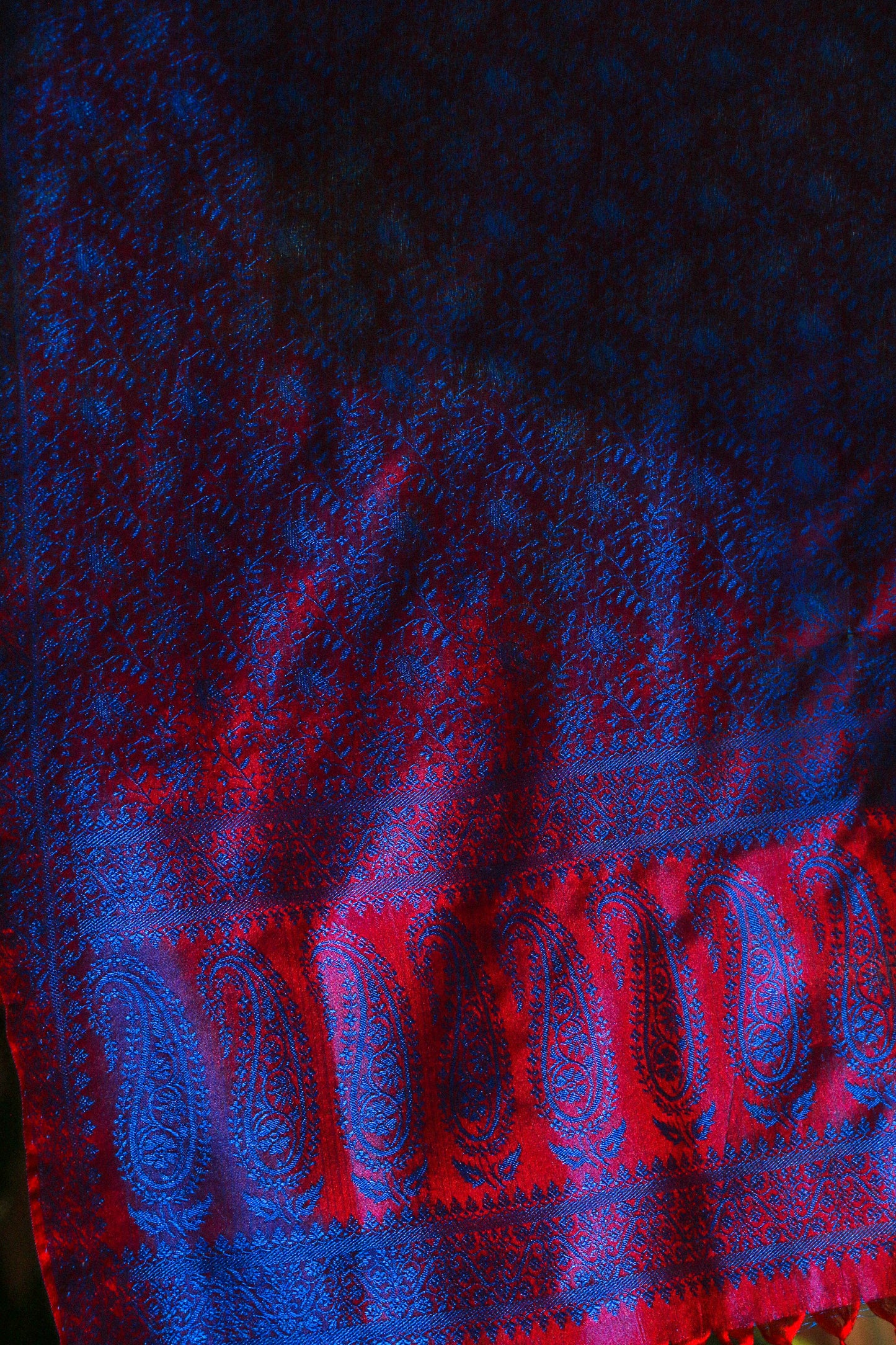 Foulard Hari #006 blu e rosso