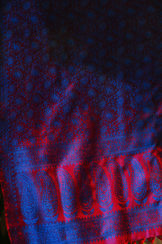 Foulard Hari #006 blu e rosso