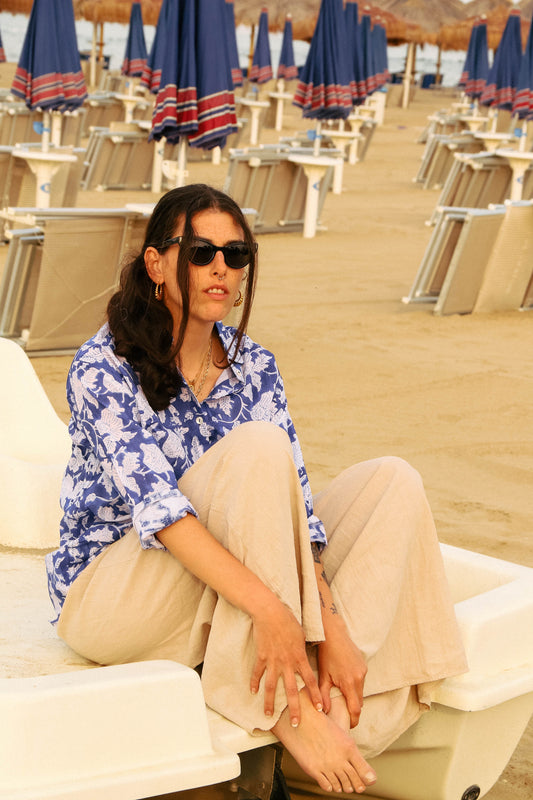 Camicia Aisha Blu e Bianca