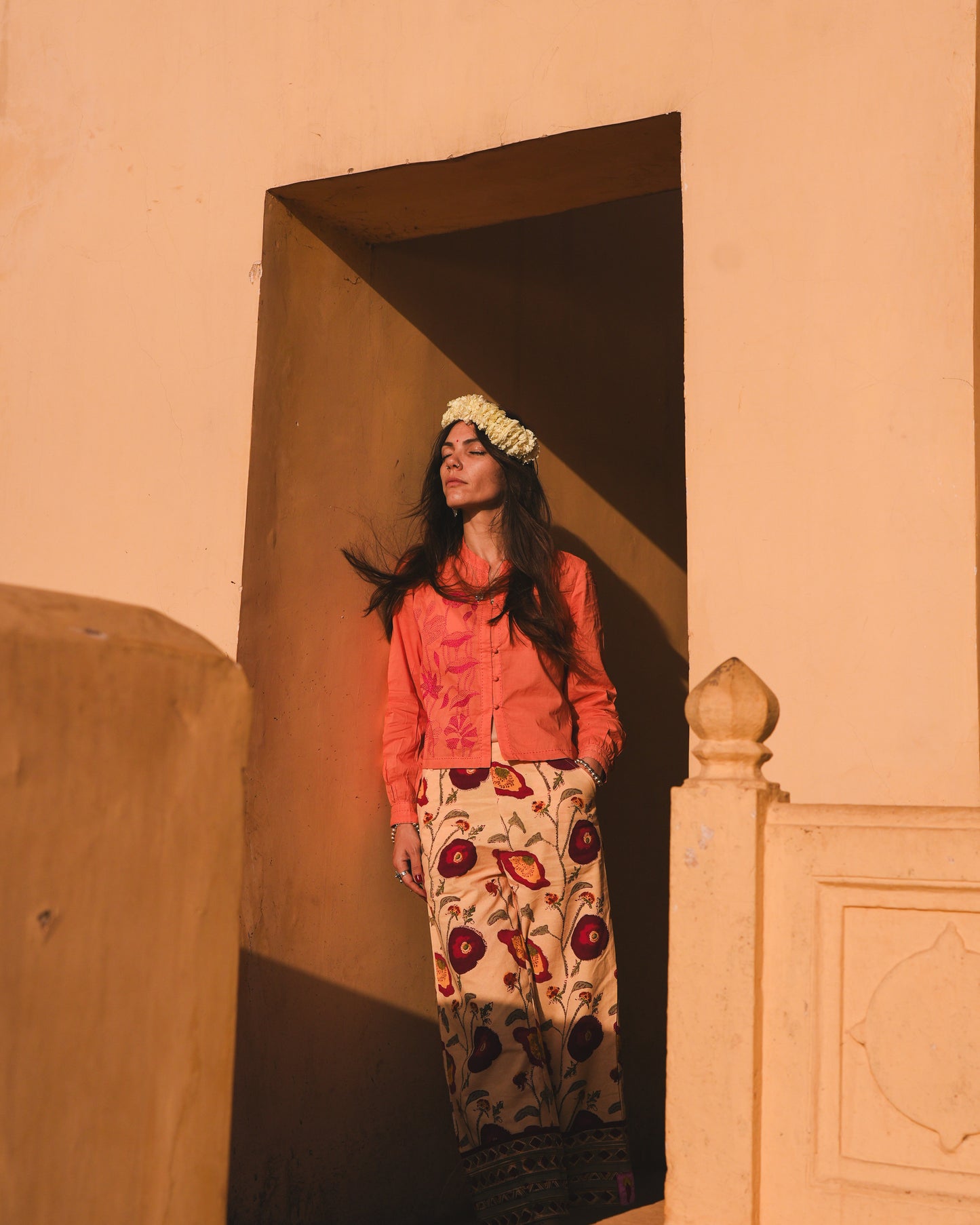 Pantalone Kamal Crema